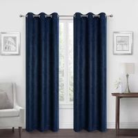 Regal Home Diamond Embossed Grommet Top Energy Saving Blackout Set of 2 Curtain Panel