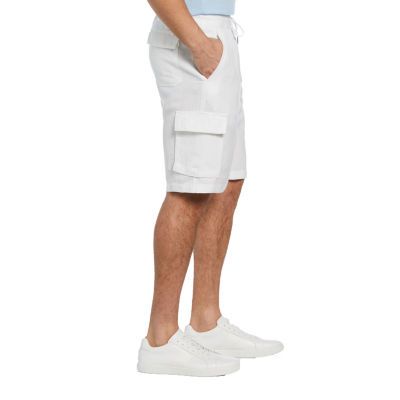 Cubavera Linen Blend Cargo Mens 10" Deck Short