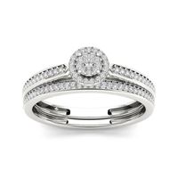 CT.T.W. Natural Diamond 10K Gold Bridal Ring Set