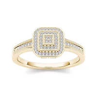 1/6 CT.T.W. Natural Diamond 10K Yellow Gold Engagement Ring