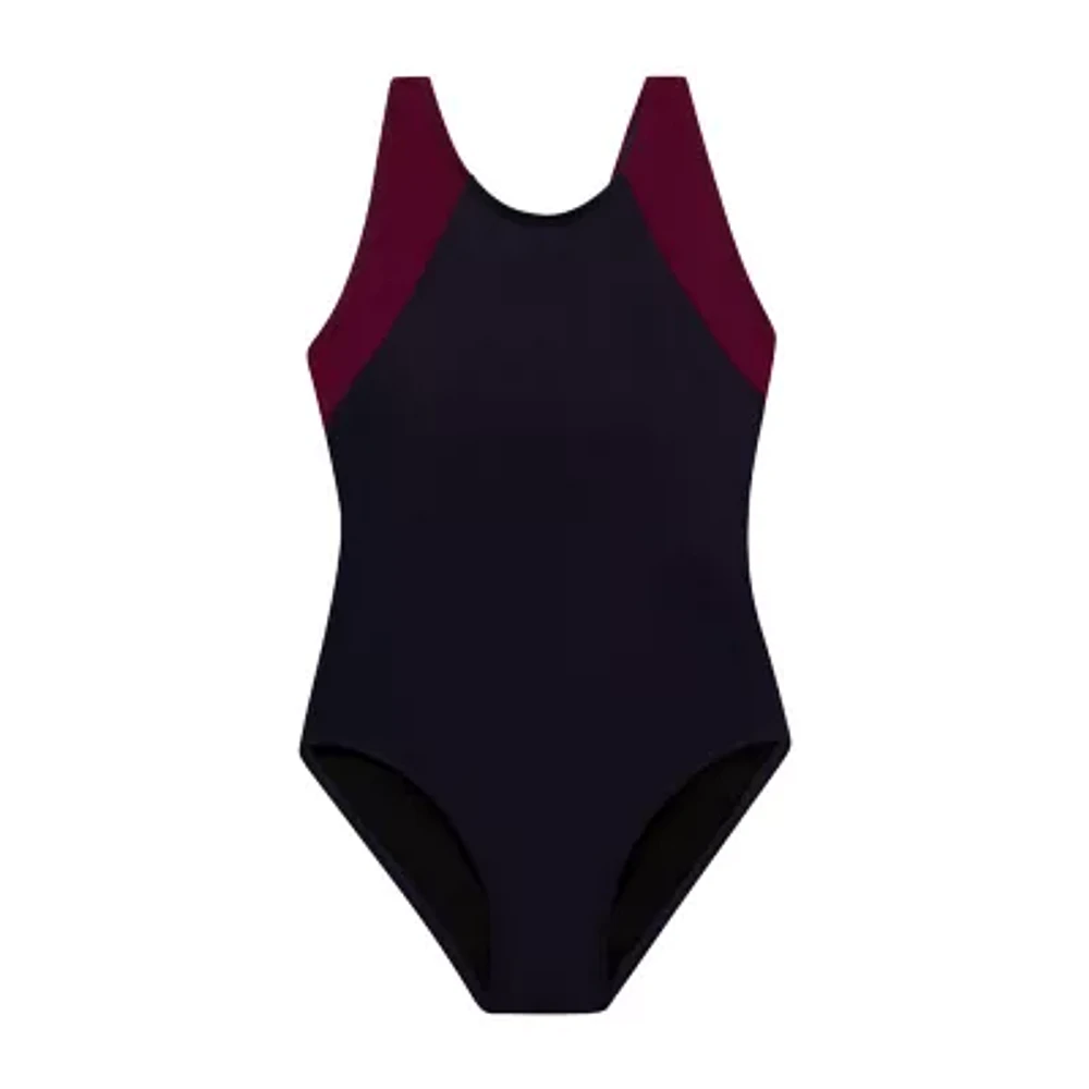 Dolfin Womens Easy-on + Easy-off Panel One Piece Swimsuit