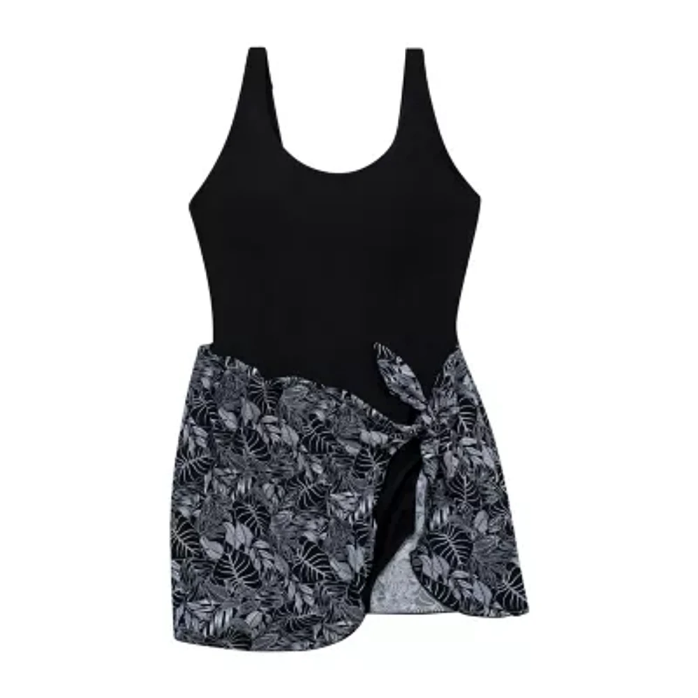 Dolfin Womens Easy-on + Easy-off Leaf One Piece Swimsuit