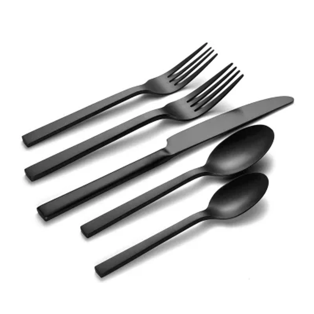 Oneida Chef's Table Black 20-pc. Everyday Flatware Set