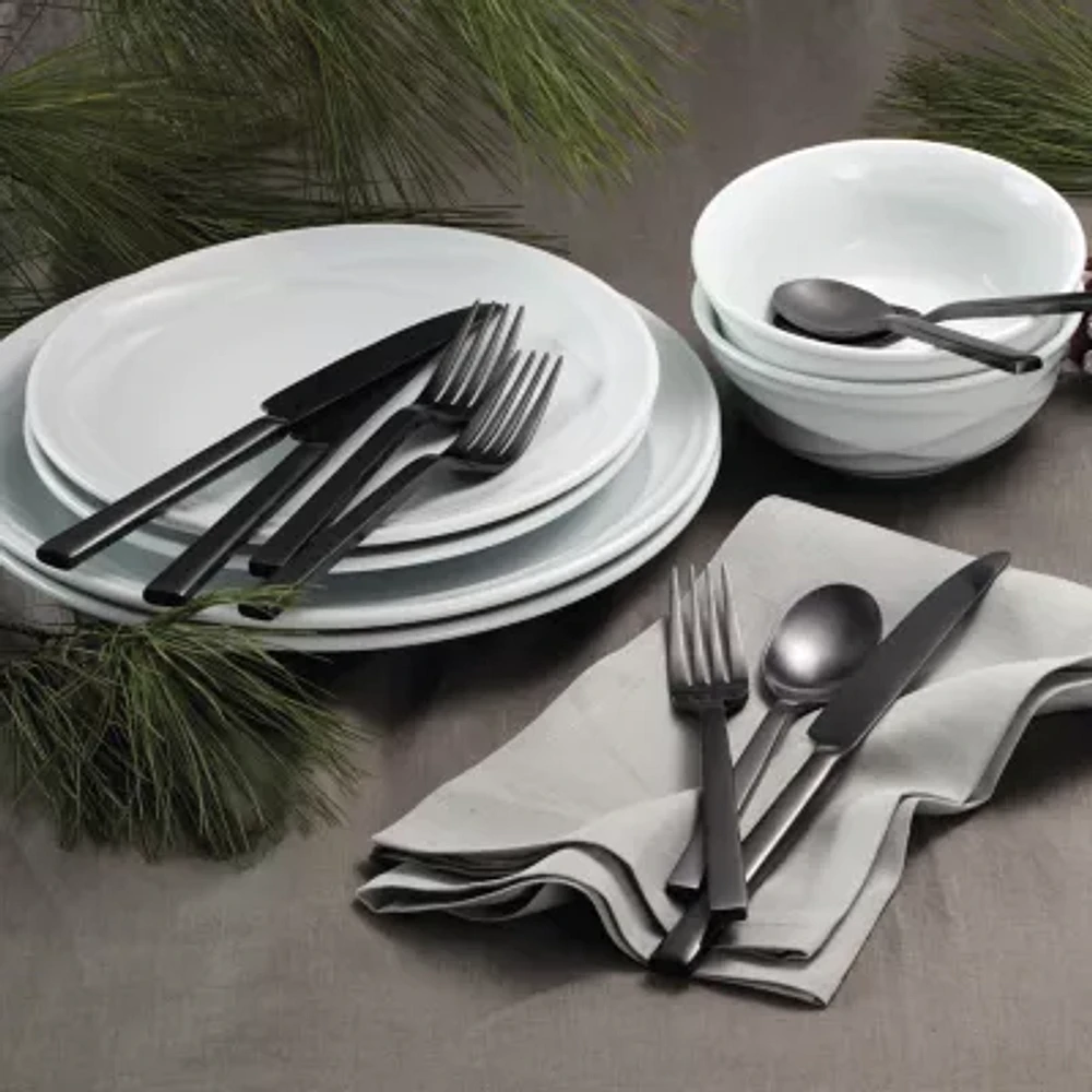Oneida Chef's Table Black 20-pc. Everyday Flatware Set