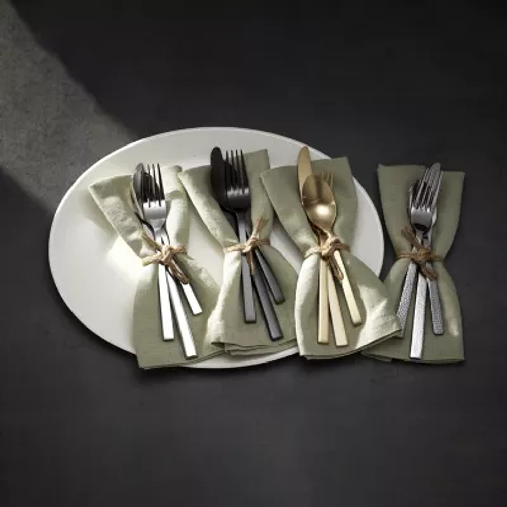 Oneida Chef's Table Black 20-pc. Everyday Flatware Set
