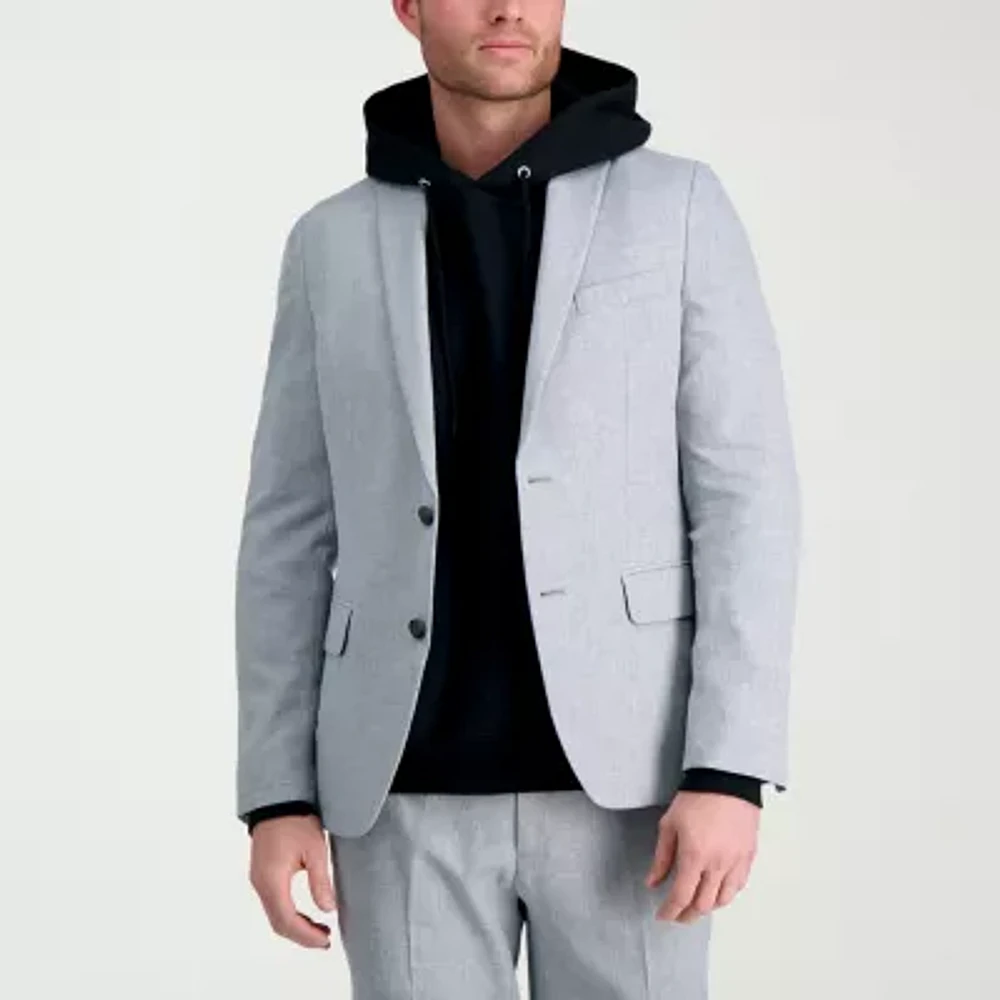 Haggar Smart Wash With Repreve Mens Stretch Fabric Slim Fit Suit Jacket