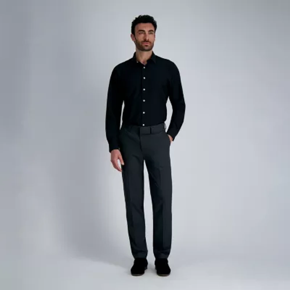 Haggar Smart Wash Mens Classic Fit Easy Care Long Sleeve Dress Shirt