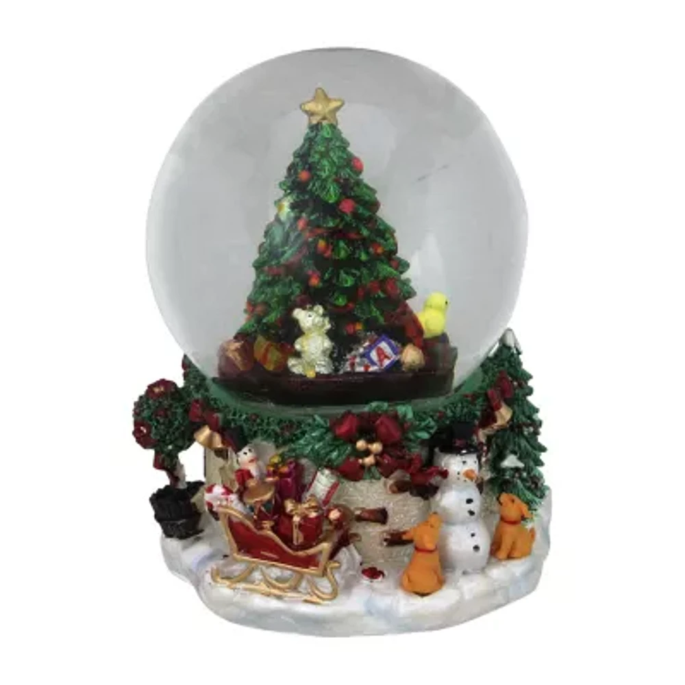 Northlight 7in Presents Under The Tree Musical Christmas Snowman Christmas Snow Globe