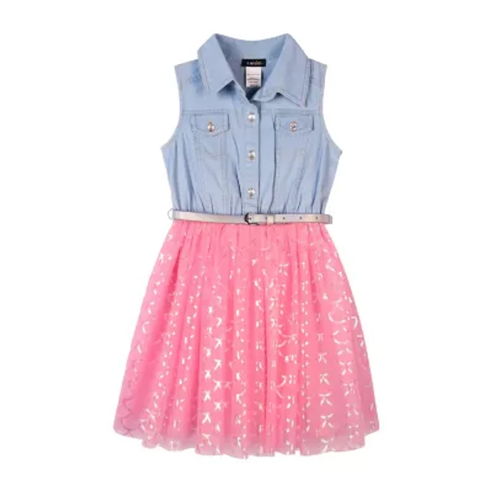 Lilt Little & Big Kid Girls Sleeveless Tutu Dress