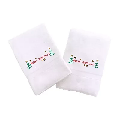 Linum Home Textiles Merry Christmas 2-pc. Hand Towel