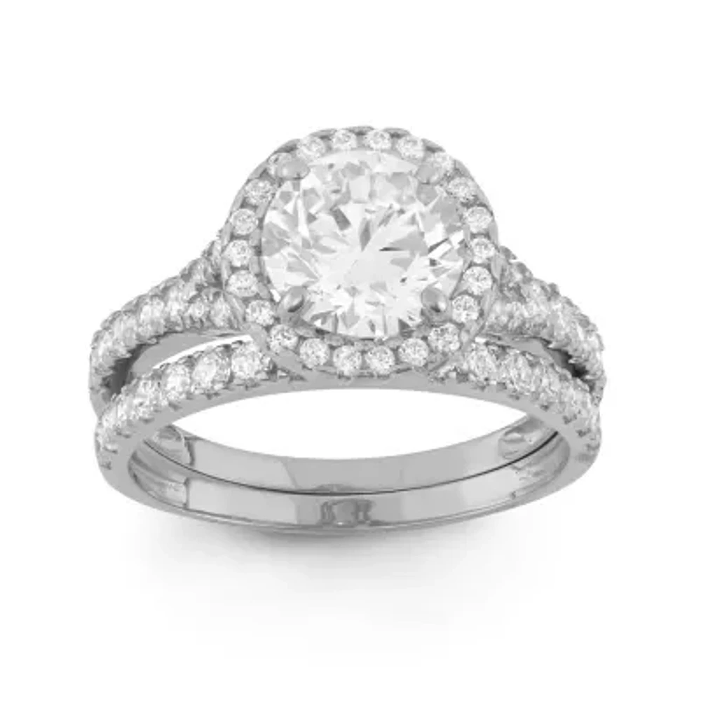 Womens 2 CT. T.W. Cubic Zirconia 10K Gold Square Solitaire Engagement Ring