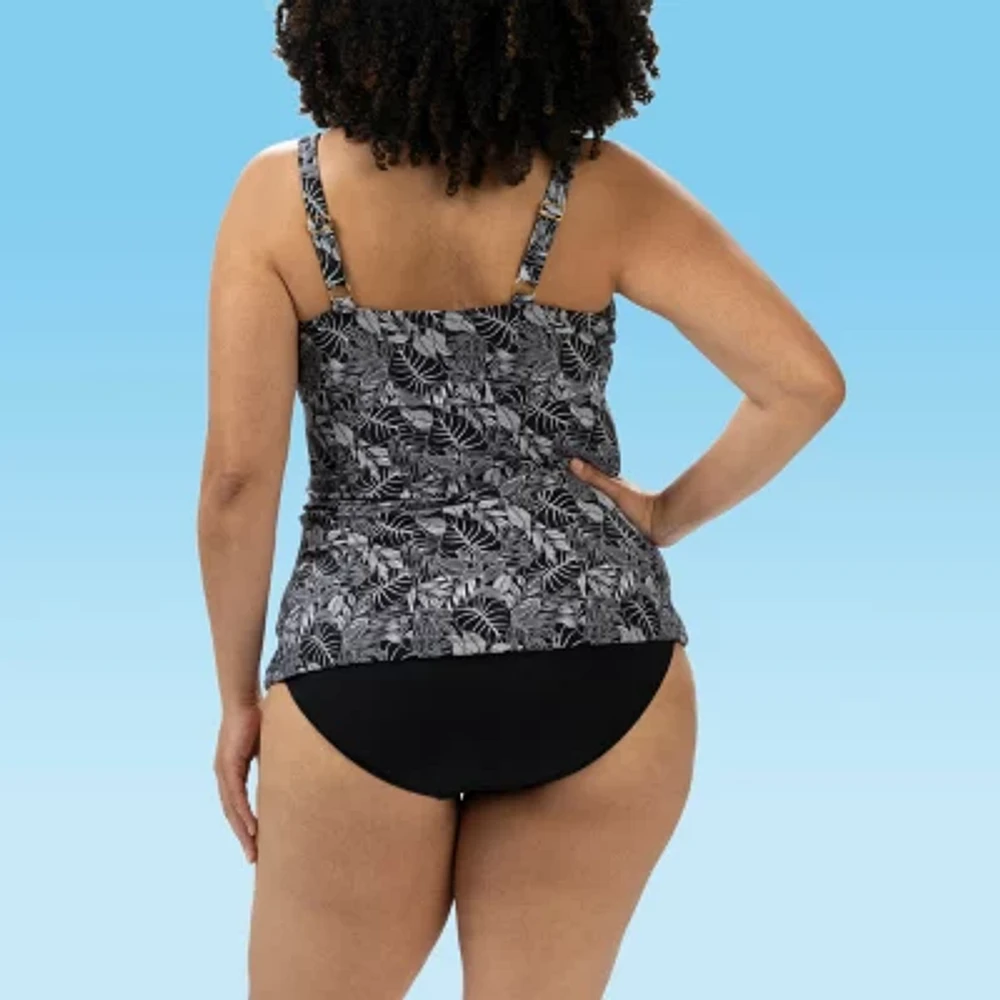 Dolfin Womens Easy-on + Easy-off Leaf One Piece Swimsuit