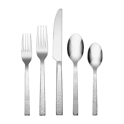 Oneida Chefs Table Hammered 45-pc. Flatware Set