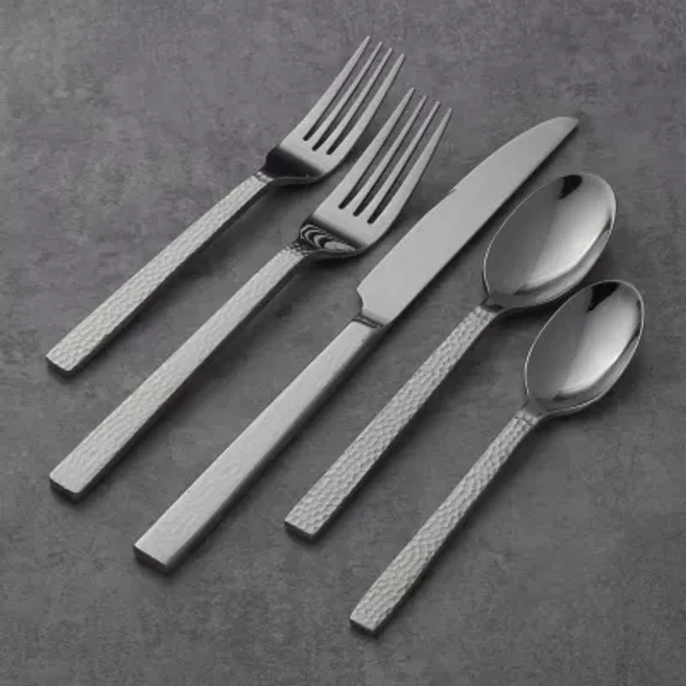 Oneida Chefs Table Hammered 45-pc. Flatware Set