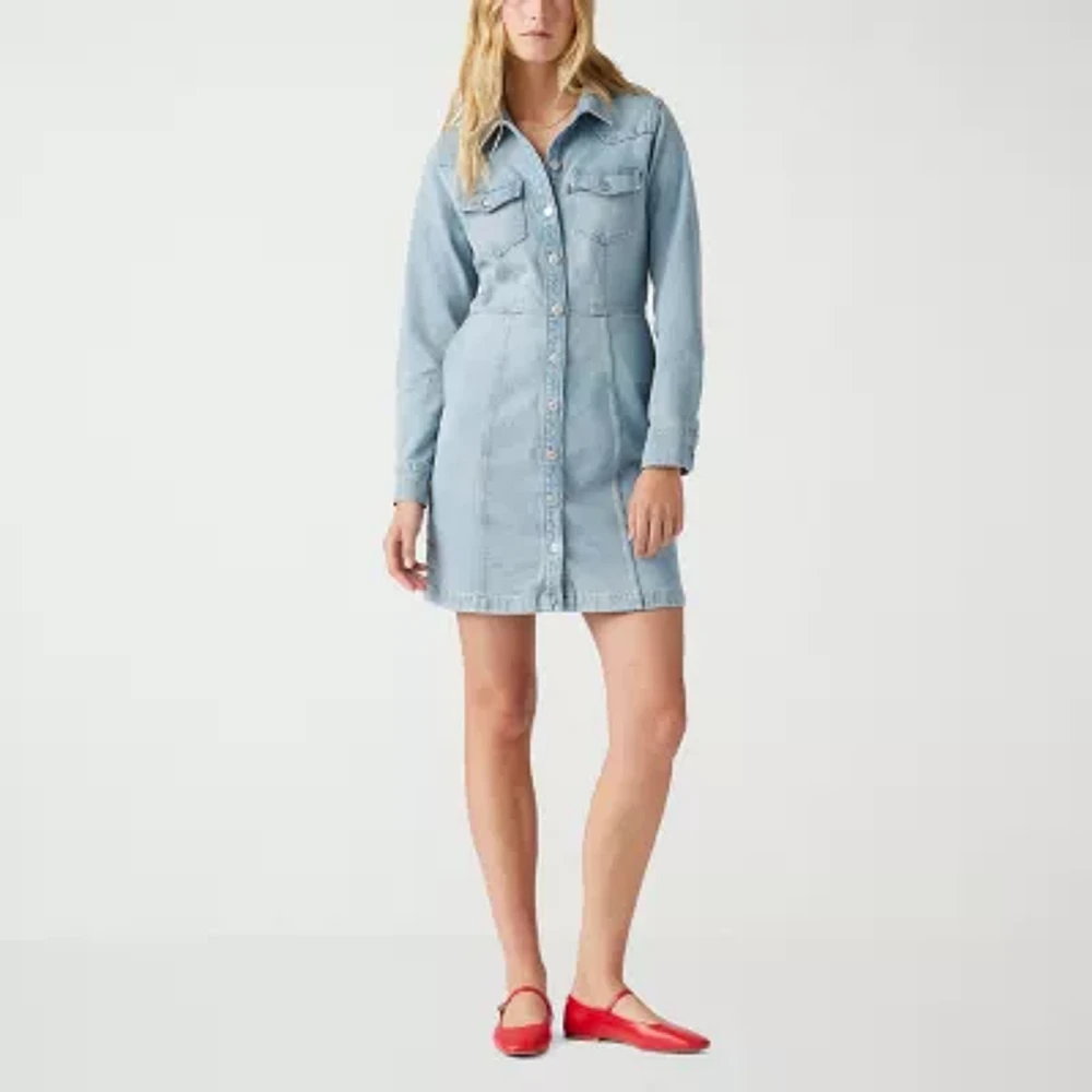Levi's® Womens Flynn Denim Long Sleeve Dress
