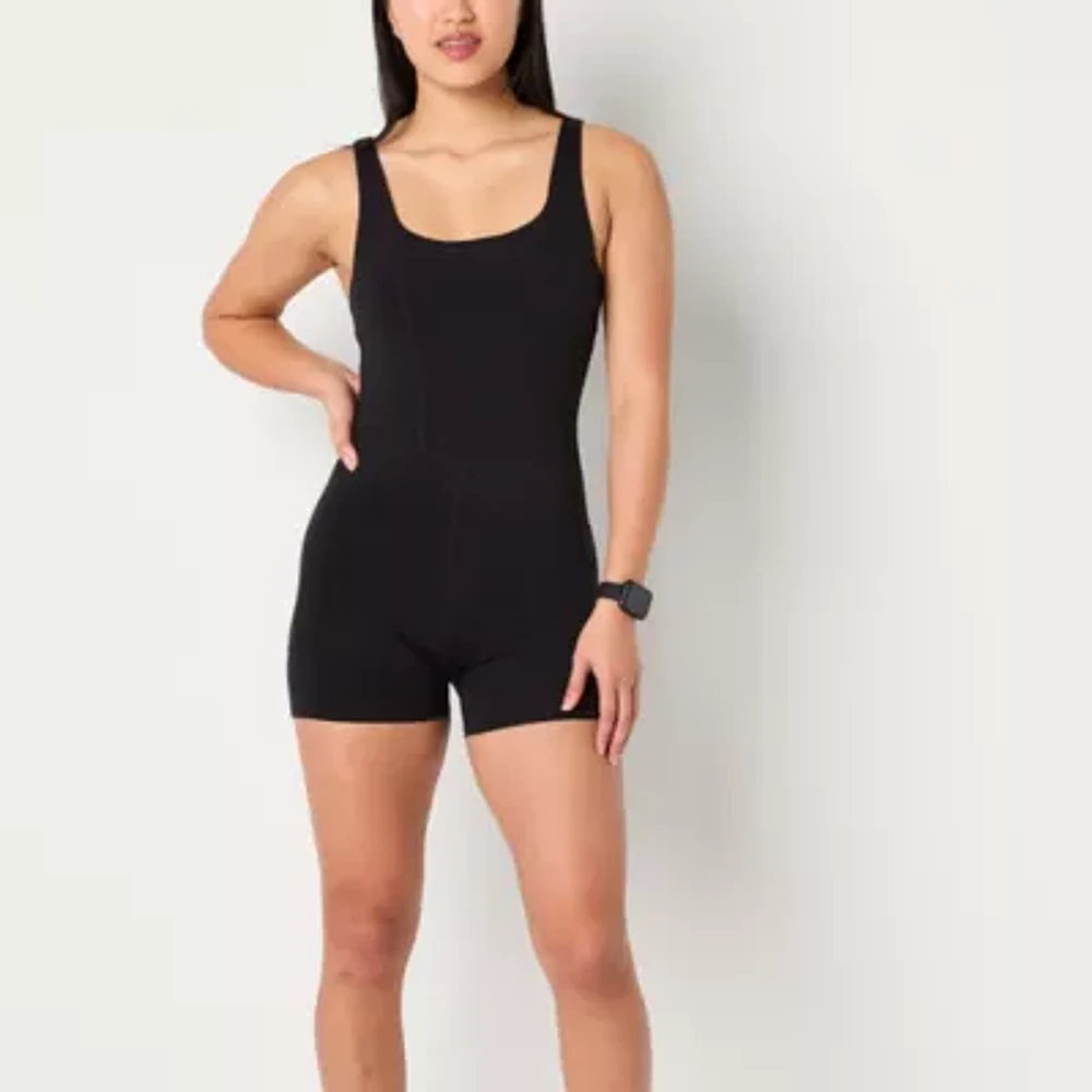 Xersion Womens Square Neck Sleeveless Active Bodysuit