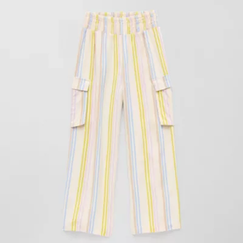 Thereabouts Cargo Little & Big Kid Girls Wide Leg Regular Fit Pull-On Pant