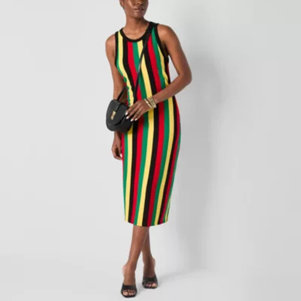 Hope & Wonder Juneteenth Womens Sleeveless Maxi Dress