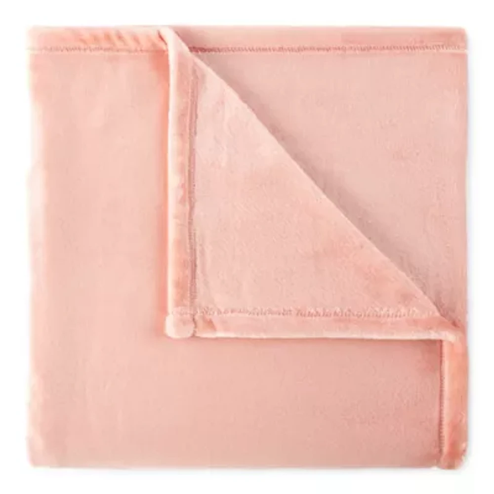 Home Expressions Velvet Plush Solid Throw