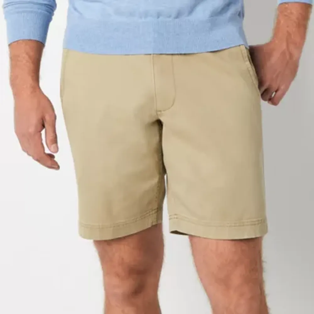 St. John's Bay Mens 9" Mid Rise Stretch Fabric Chino Short