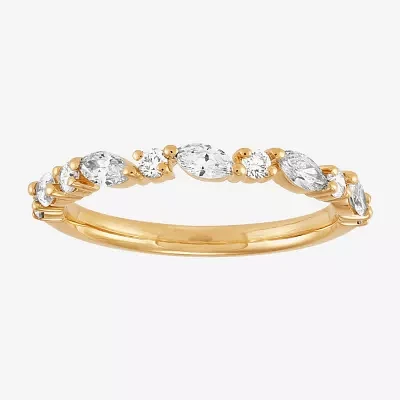 H-I / Si2) Womens 1/ CT. T.W. Lab Grown White Diamond 10K Gold Wedding Band