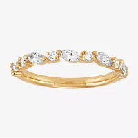 H-I / Si2) Womens 1/ CT. T.W. Lab Grown White Diamond 10K Gold Wedding Band
