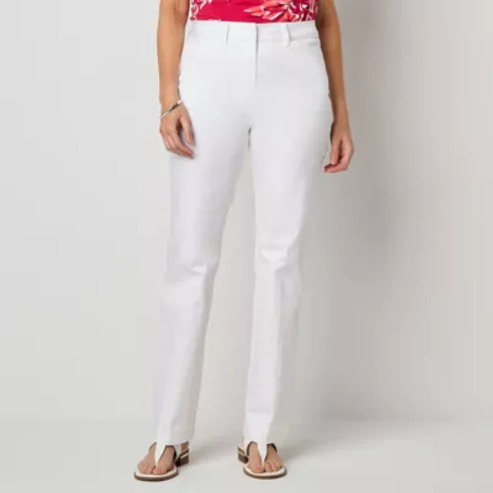 Liz Claiborne Emma Womens Flare Mid Rise Trouser