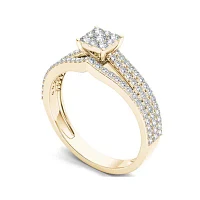 5/8 CT.T.W. Natural Diamond 10K Yellow Gold Engagement Ring