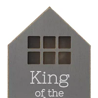Glitzhome 2-pc. Fathers Day Table Block Sign Lighted Tabletop Decor