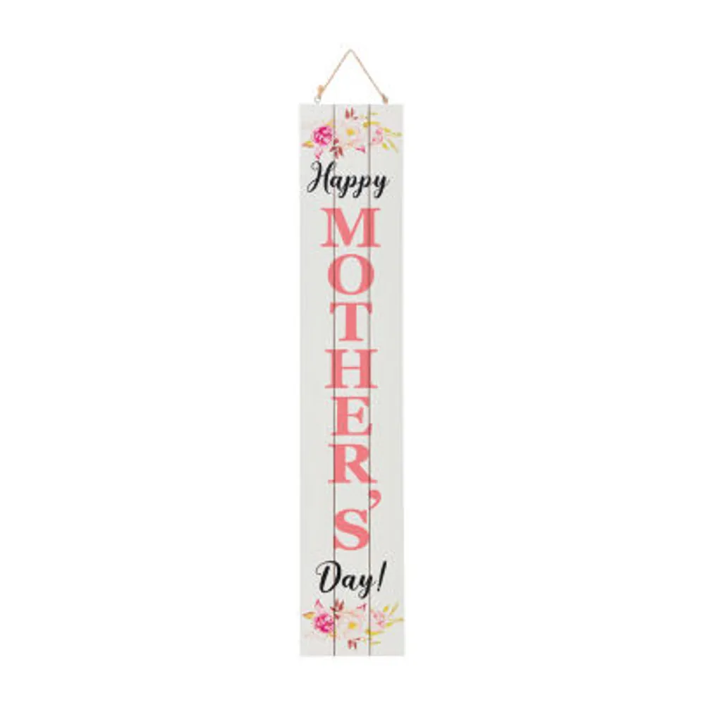 Glitzhome """43""""H Double Sided Wooden Porch Sign""" Porch Sign