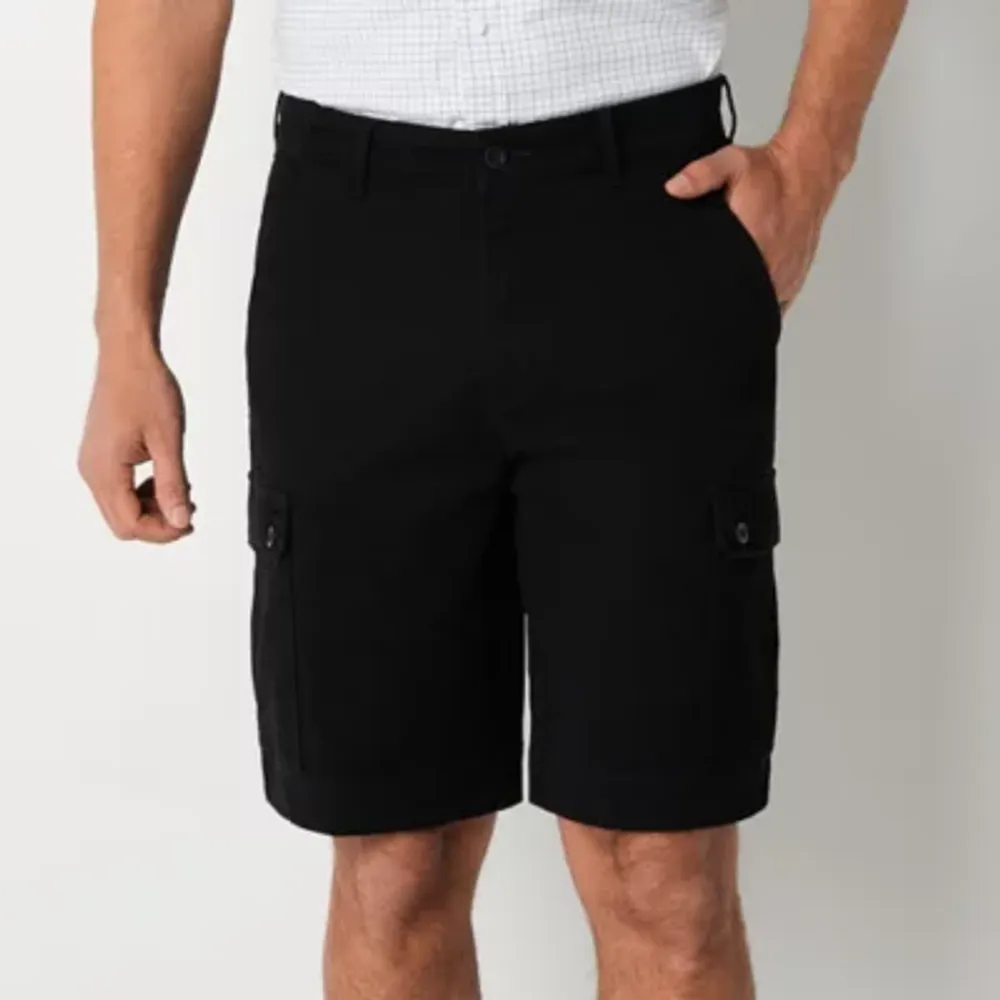 St. John's Bay Mens 10" Mid Rise Stretch Fabric Cargo Short