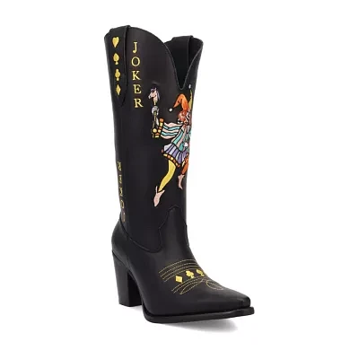 Dingo Womens Joker Block Heel Cowboy Boots