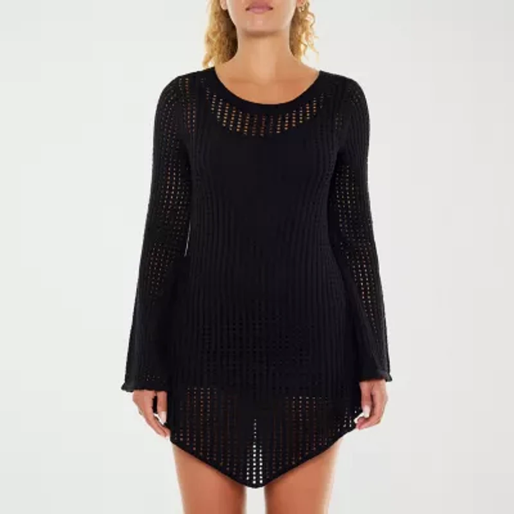 Forever 21 Womens Long Sleeve Juniors A-Line Dress