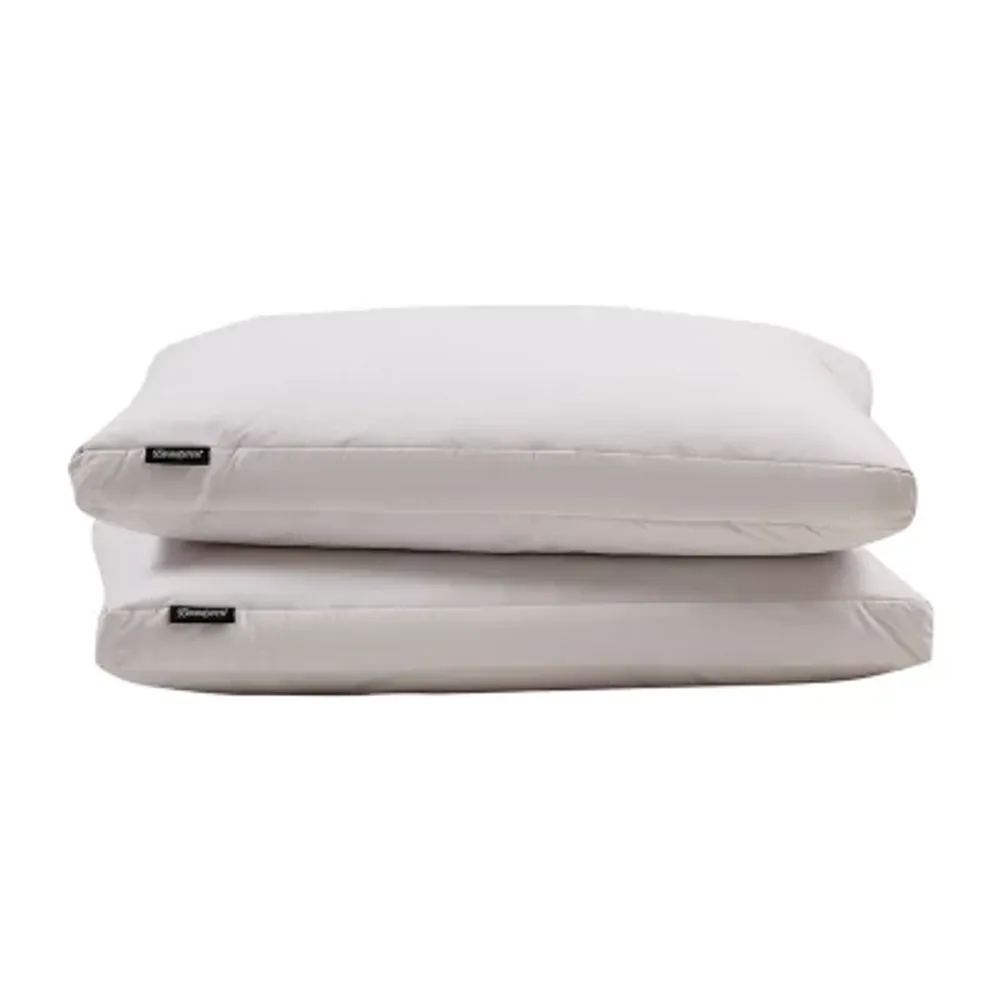 Beautyrest 2" Gusseted Down 2-Pack Medium Density Bed Pillow