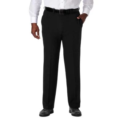 Haggar Cool 18 Pro Mens Big and Tall Classic Fit Flat Front Pant