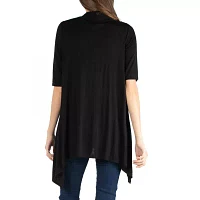 24/7 Comfort Apparel Loose Fit Open Front Cardigan