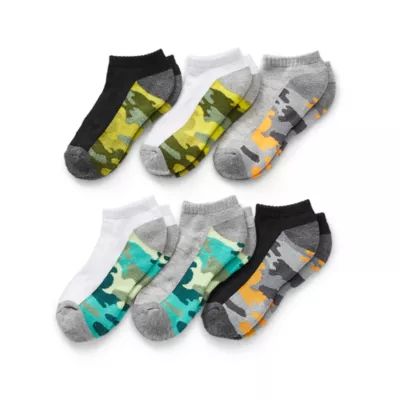 Xersion 6 Pair Low Cut Socks Boys