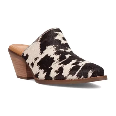 Dingo Calico Womens Pointed Closed Toe Mules