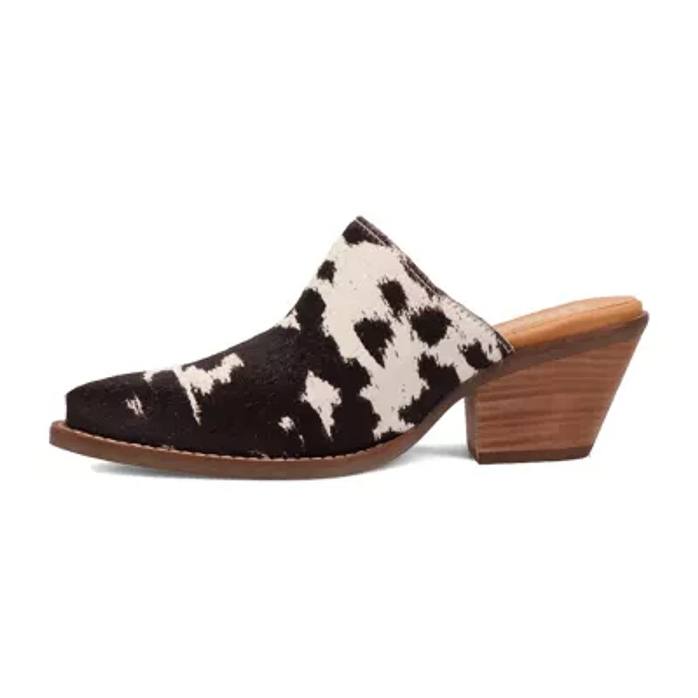 Dingo Calico Womens Pointed Closed Toe Mules