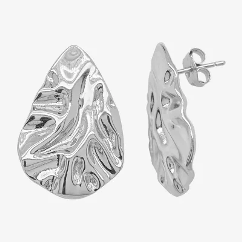 Silver Reflections Womens Pure Silver Over Brass Drop Earrings