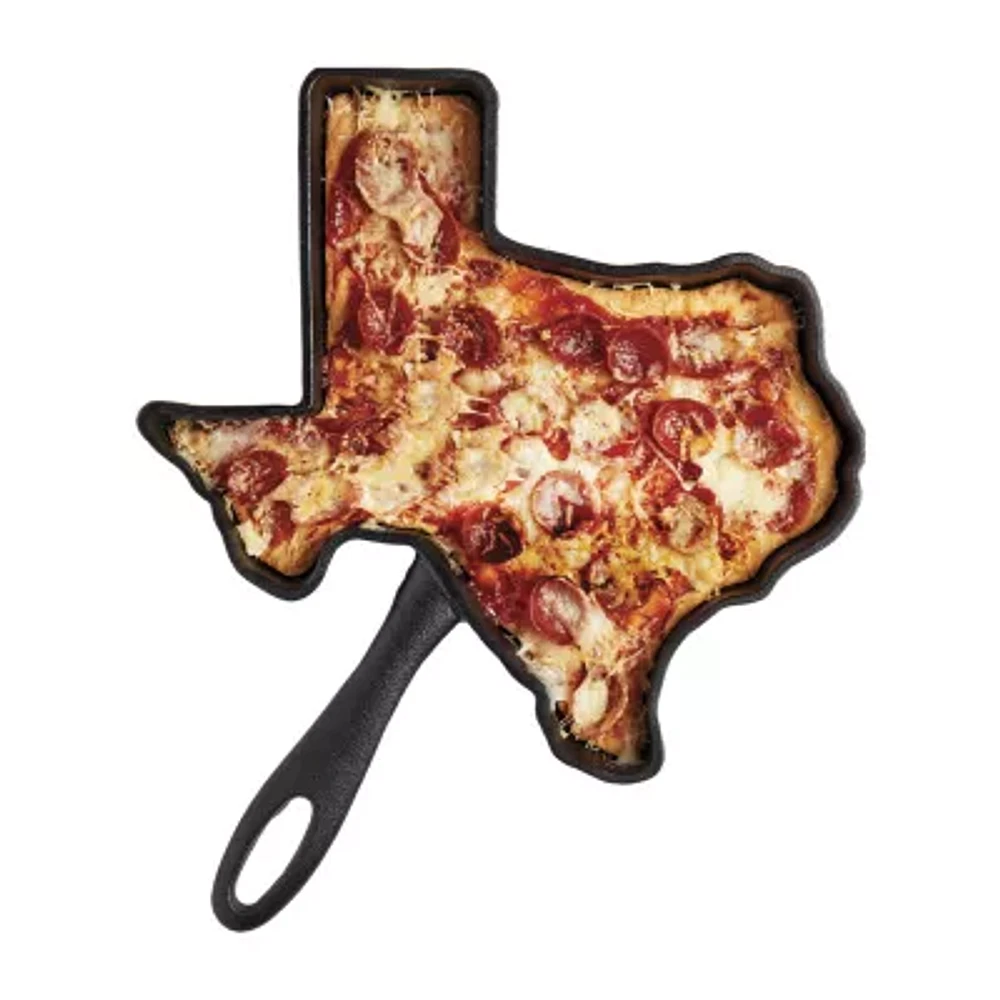 Smith & Clark Pre-Seasoned Cast Iron Texas-Shaped Skillet