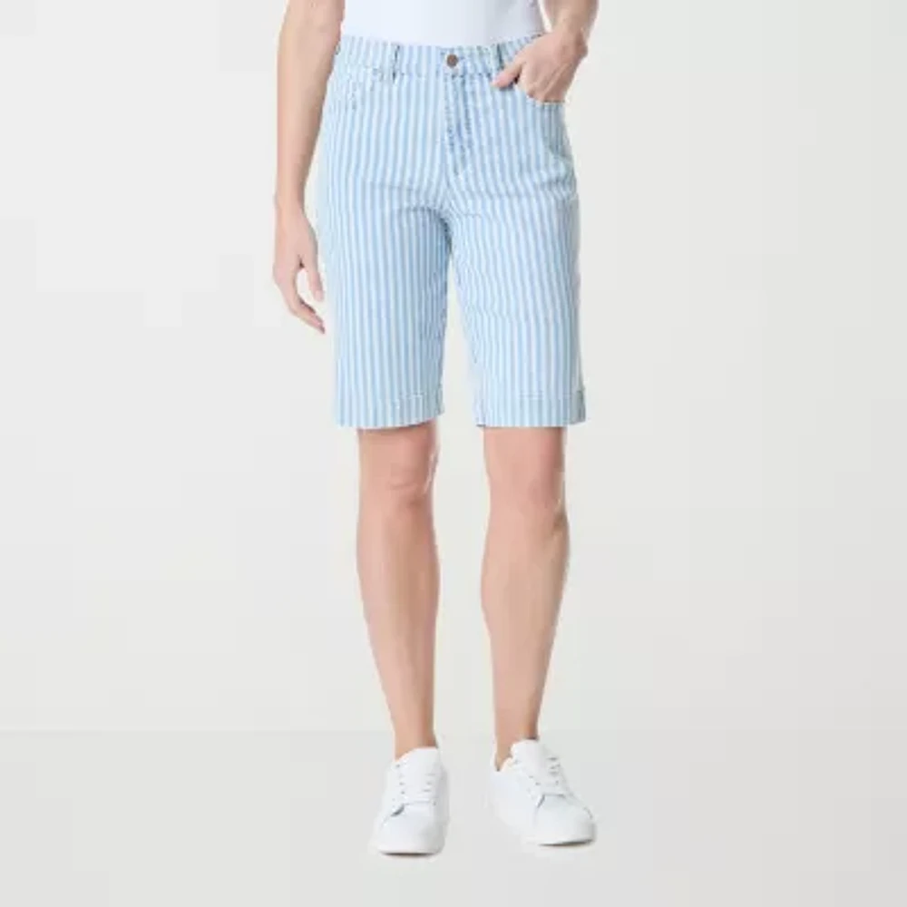 Gloria Vanderbilt Amanda Womens 11" High Rise Bermuda Short