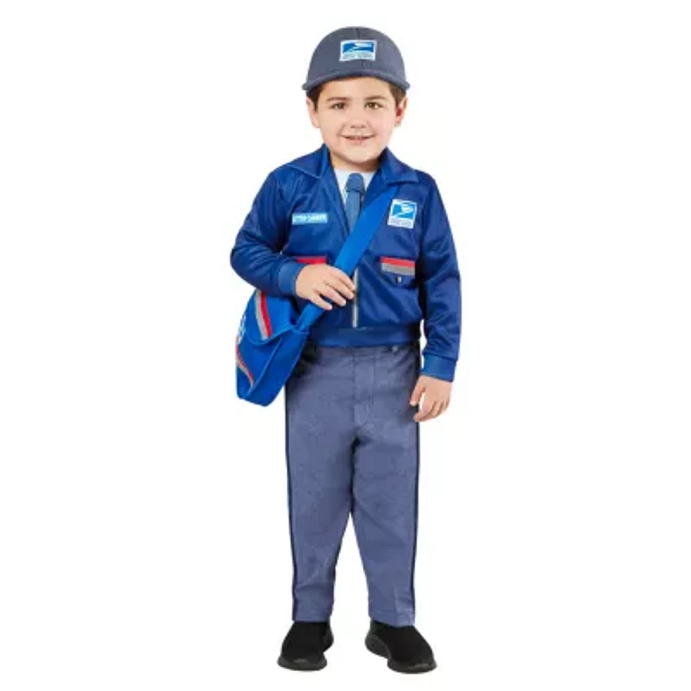 Little & Big Kid Unisex Usps Letter Carrier Kids 4-pc. Costume
