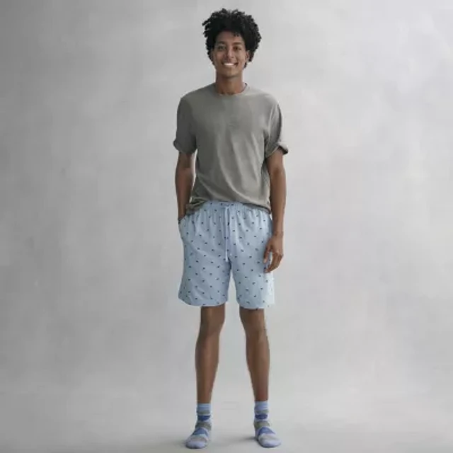 Stafford Super Soft Mens Crew Neck Short Sleeve Pajama Top at