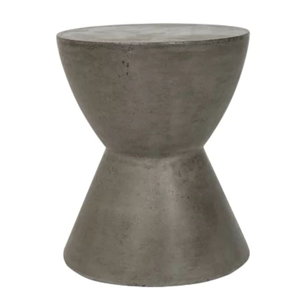 Athena Patio Collection Weather Resistant Concrete Side Table