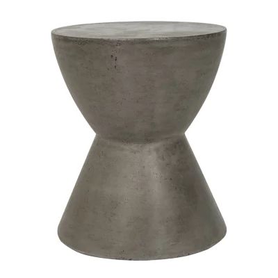 Athena Patio Collection Weather Resistant Concrete Side Table