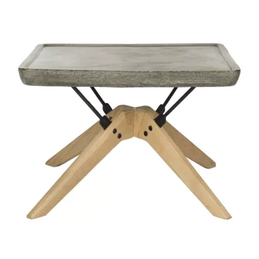 Delartin Patio Collection Weather Resistant Concrete Coffee Table
