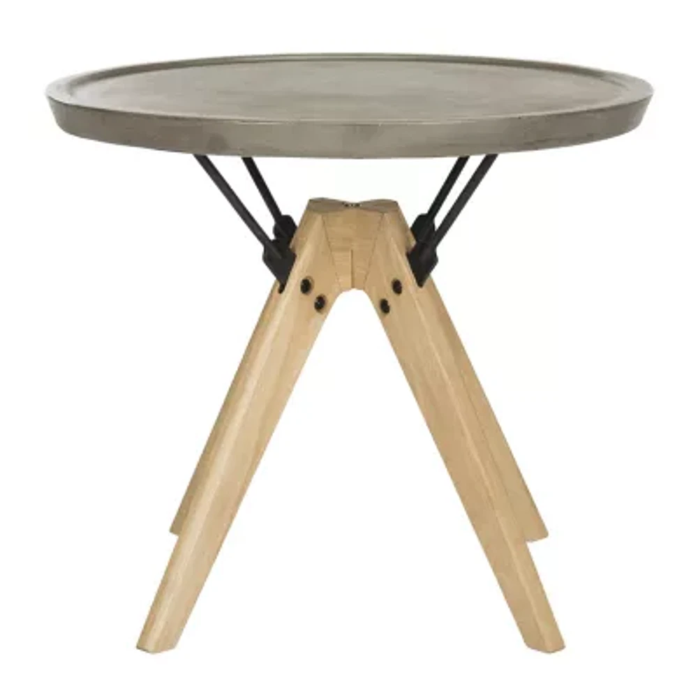 Farmond Patio Collection Weather Resistant Concrete Side Table