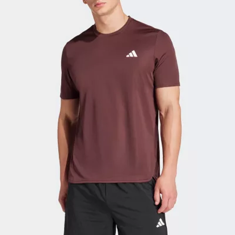 adidas Mens Crew Neck Short Sleeve Active T-Shirt