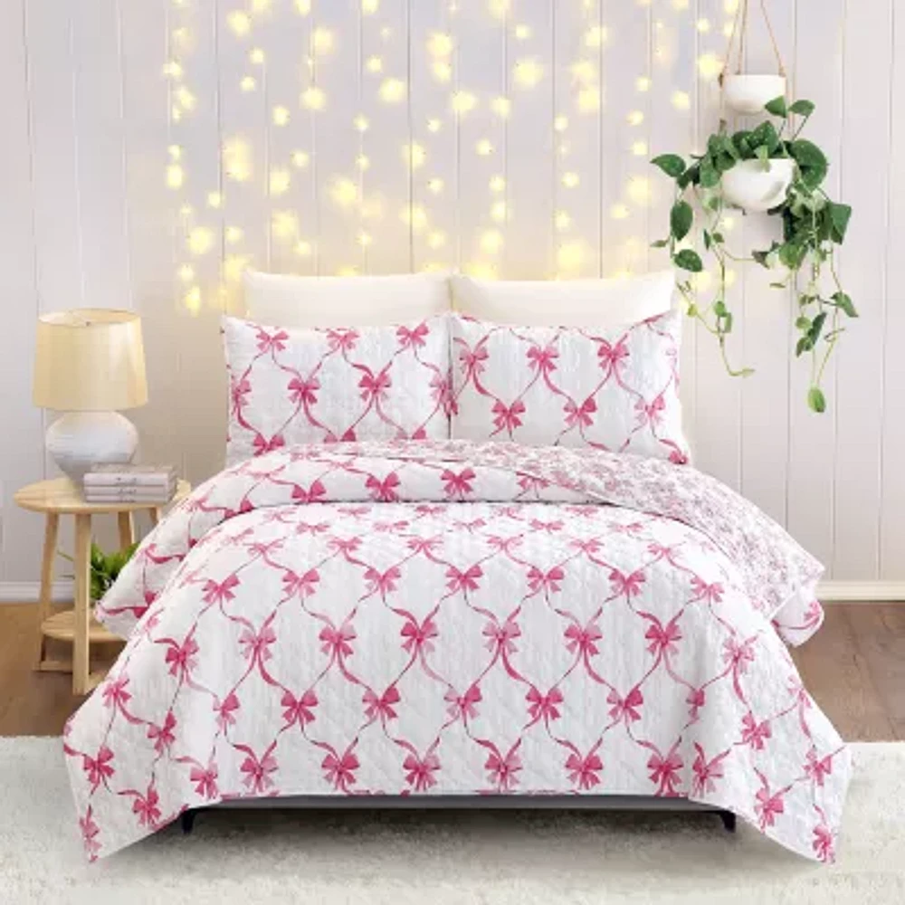 Modern Heirloom Abigail Bow Reversible Quilt Set